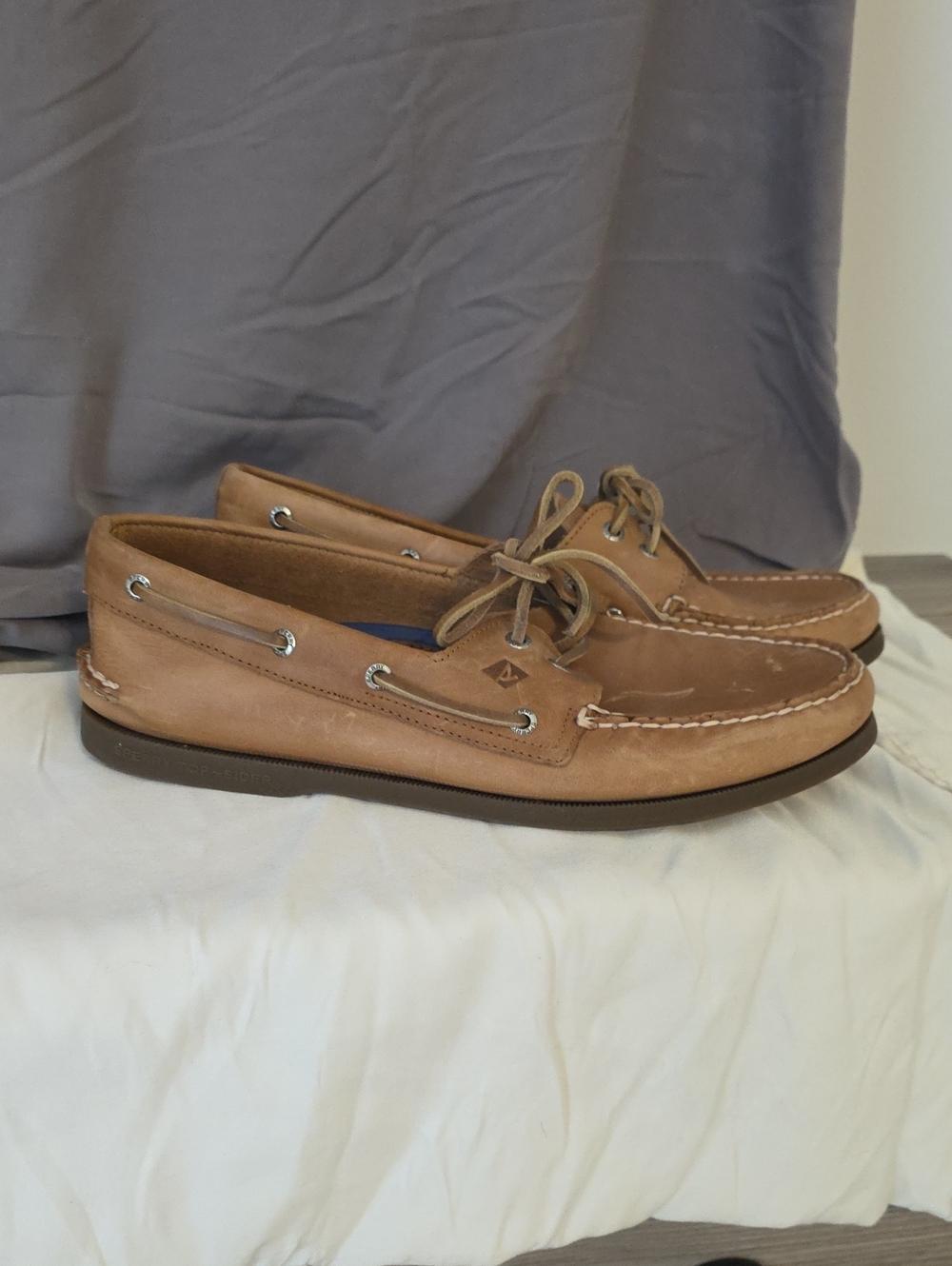 Sperry Men's Brown Leather Boat Shoes